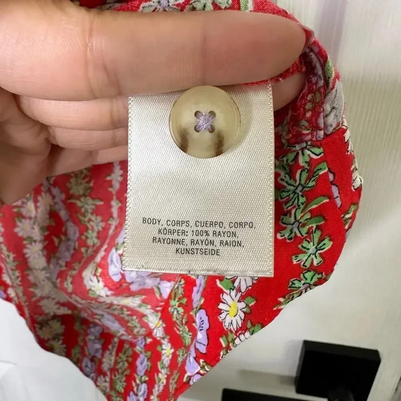 ANTHROPOLOGIE 49 of 52 Conversations XS Colloquial Button Down Daisy - Picture 6 of 9